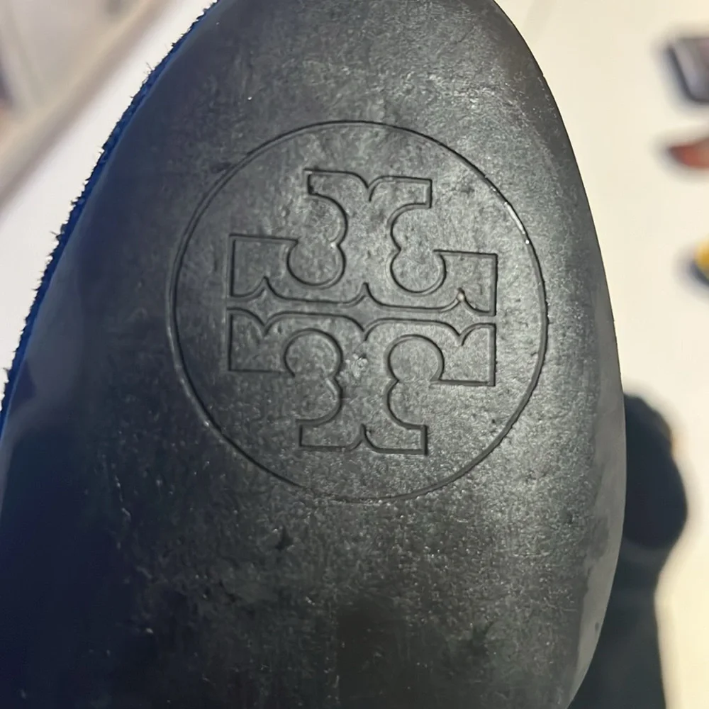 Tory Burch, Milan suede black ankle boots women’s size 6